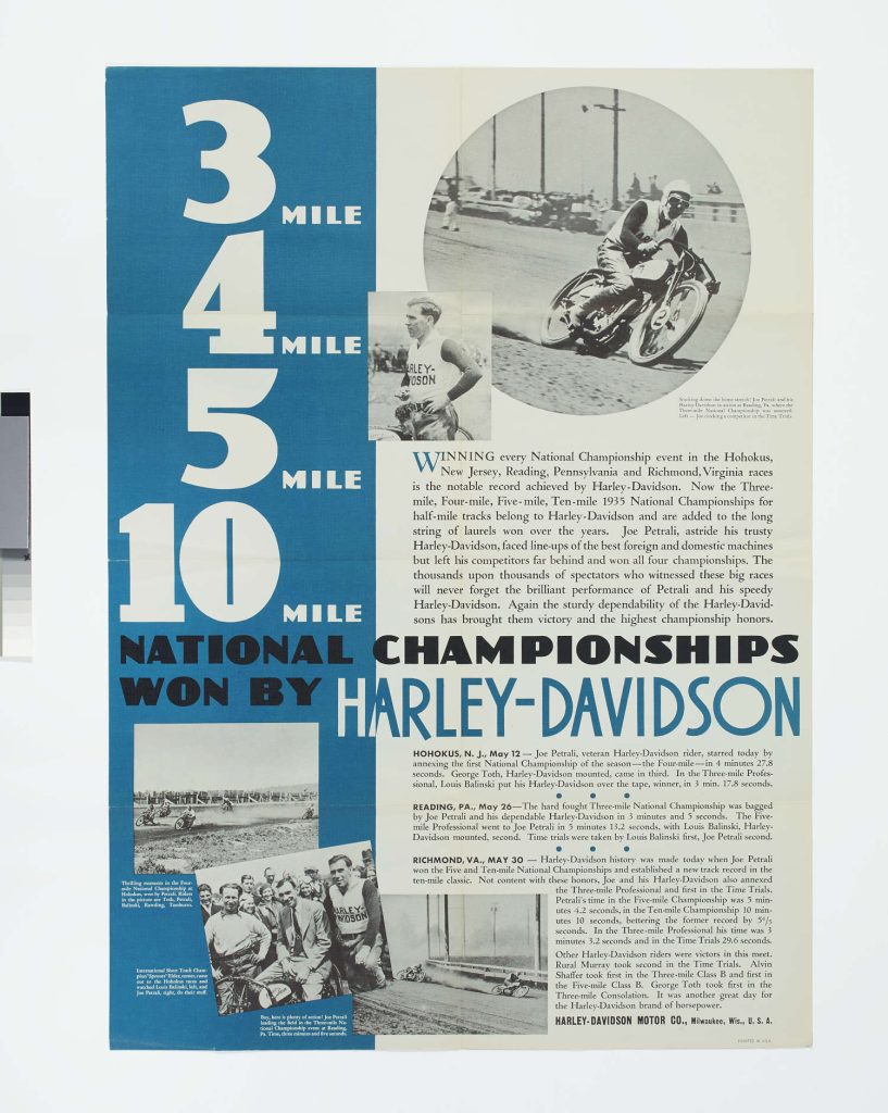 A newspaper article detailing Joe Petrali's achievements.