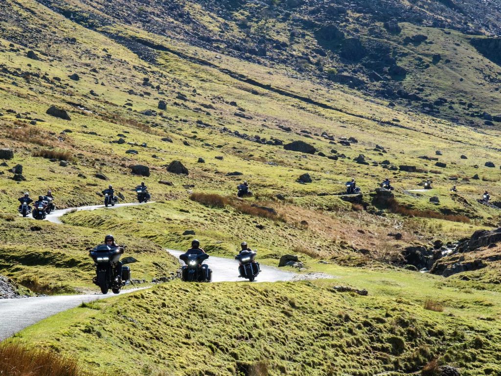 Geordie Chapter ride a grand total of 709,579 miles.