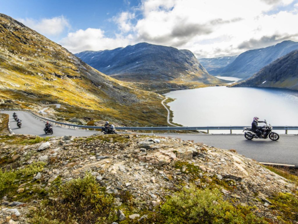 A scenic route through mountains