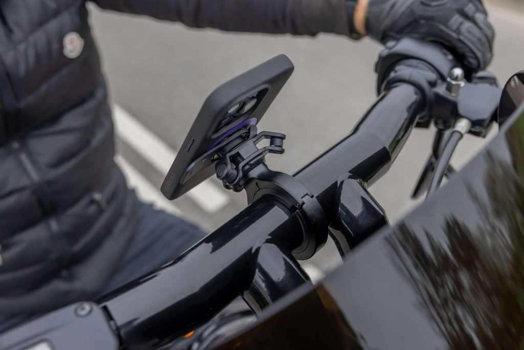 Quad Lock attached to motorcycle 1