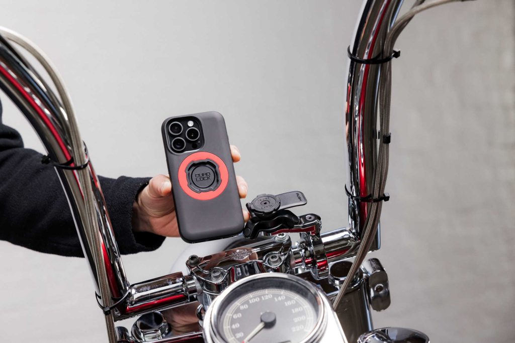 Quad Lock attached to motorcycle 2