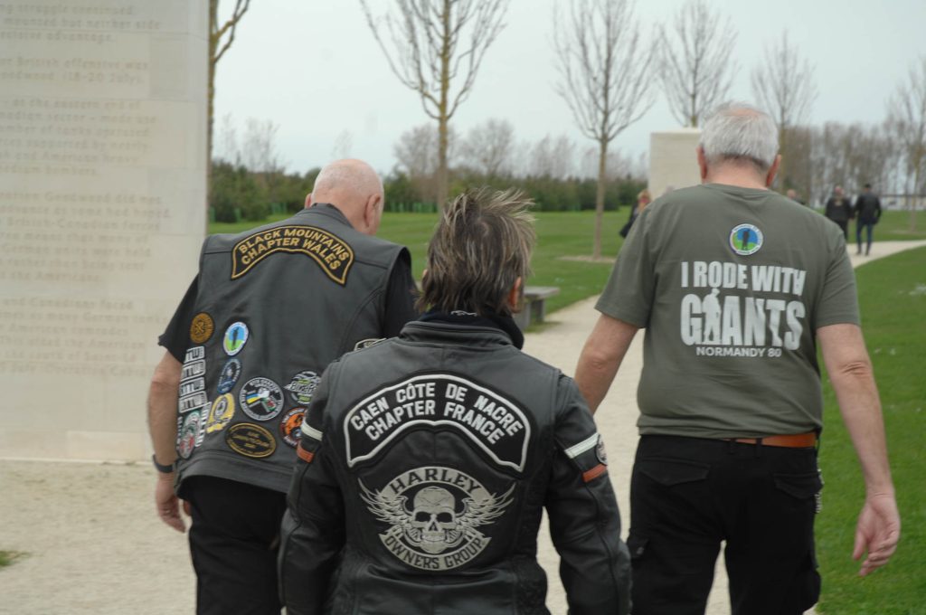 H.O.G. members in Normandy.
