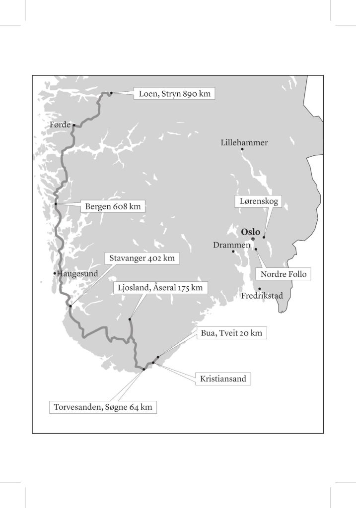 A map of Norway 3.