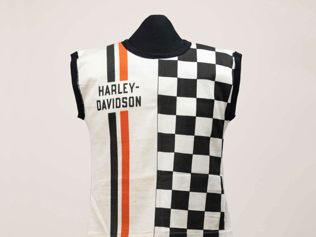 Checkerboard rayon race vest