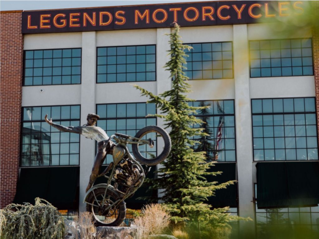 The exterior of the Legends Motorcycle Museum